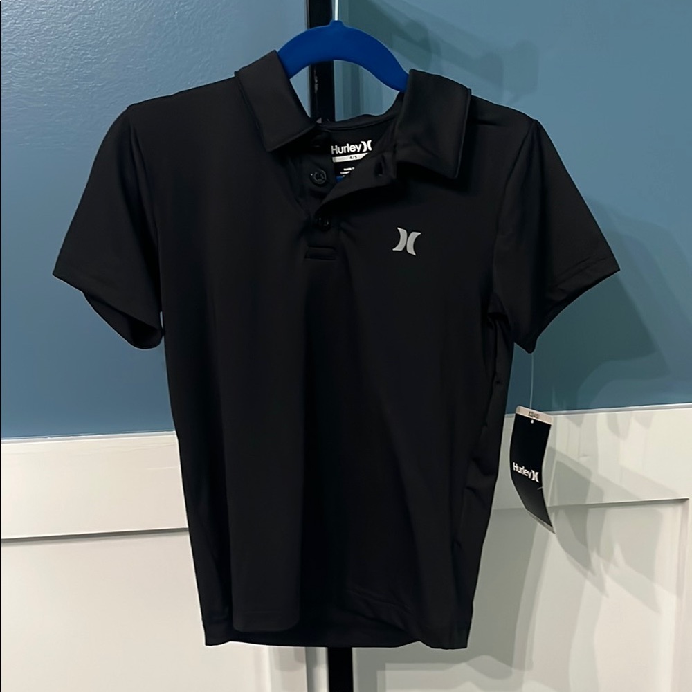 Hurley Kids Black Polo Shirt